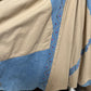 Vintage 80s Suzelle Denim Cotton Tan Pleated Drop Waist Maxi Skirt Sz-12