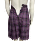 Vintage Women’s Plaid Purple Pleated Skirt Academia Sz-6/8