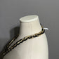 J. Crew Tan & Black Square Linked Necklace Sz-One Size