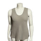 Eileen Fisher Ecru Silk Tank Camisole Sleeveless Top Sz-Large