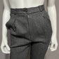Vintage Anne Klein Striped Wool Lined High Waisted Pants Sz-6