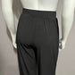 G.I.L.I. Black Pull On Stretch With Side Split Wide Leg Pants Sz-XXSP