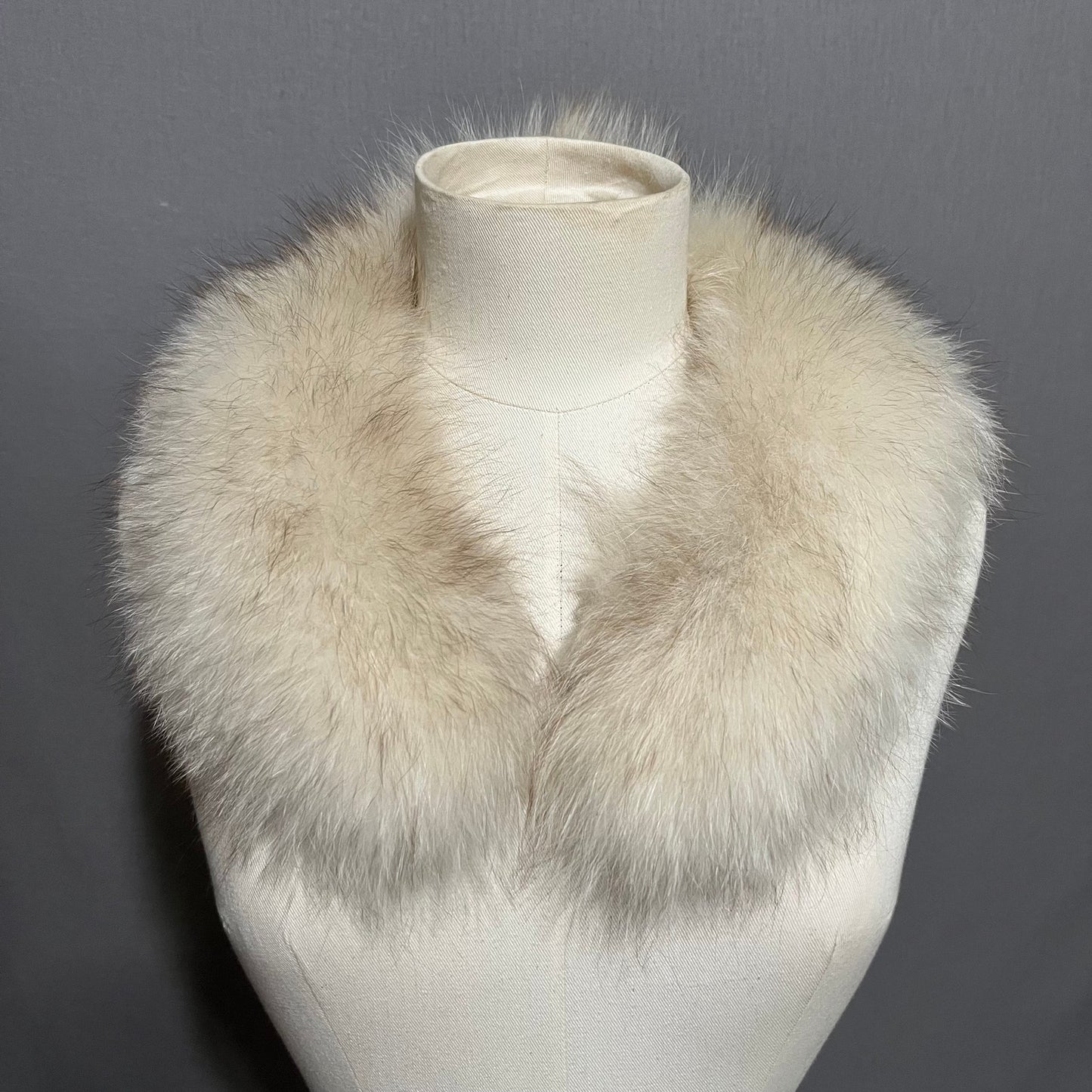 Faux Fur Cream Collar Attachment Sz-One Size