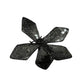 Baki Elegant Black Sequin Flower Brooch