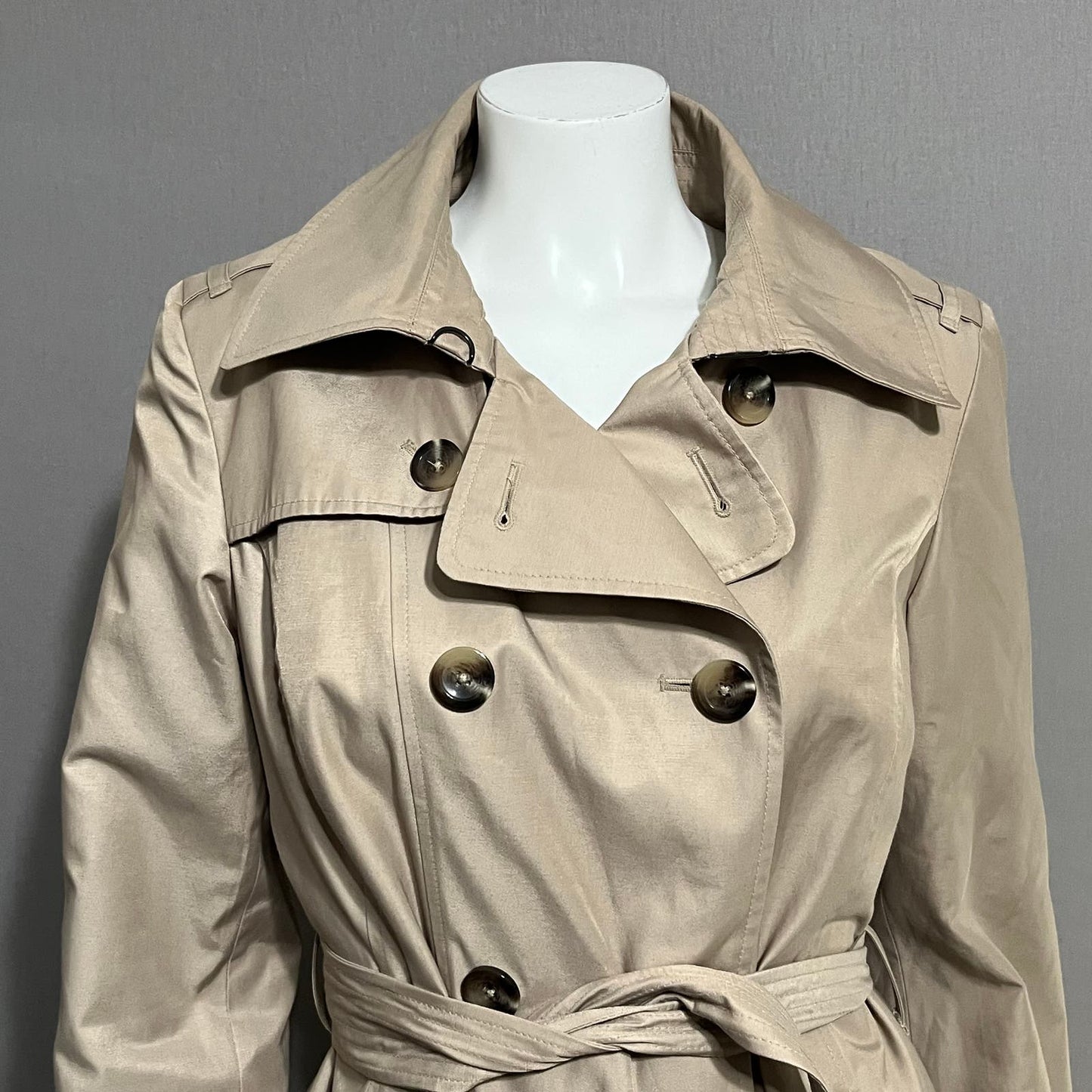 Custom Order-Double Breasted Trench Mid Length Jacket Sz-Medium