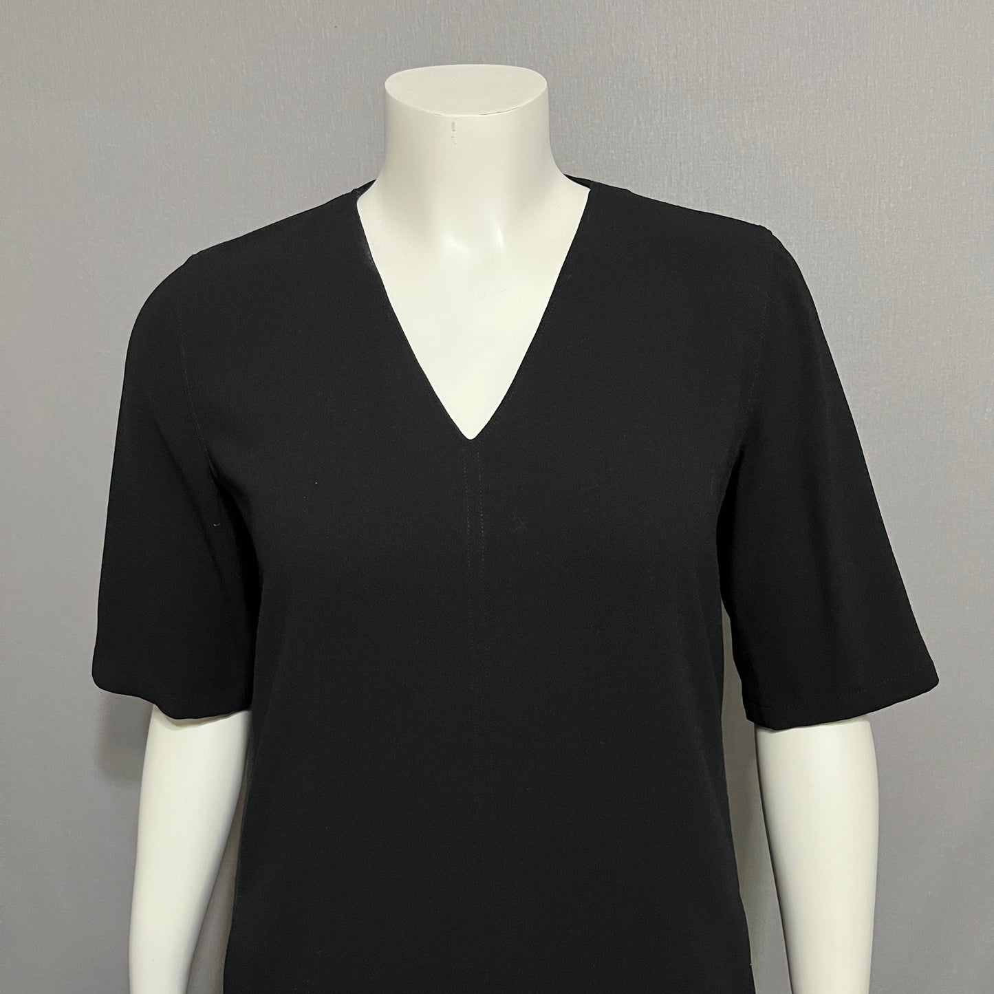 Calvin Klein Women’s Black Shift Dress 100% Wool Career Sz-Medium/Lg