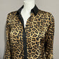 Michael Kors Cheetah Print Satin Blouse Sz- Medium Petite