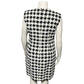 Vintage Houndstooth Tweed Houndstooth Print Dress Sz-10/12 (Large)