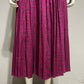 Liz Sport Vintage Pink Geometric Rayon Print Maxi Skirt Sz-8 (Small)