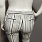 Worthington Black Striped Cotton Blend Capri Pants Sz-16