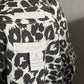 Chico's Monochrome Animal Print Top Sz-XL