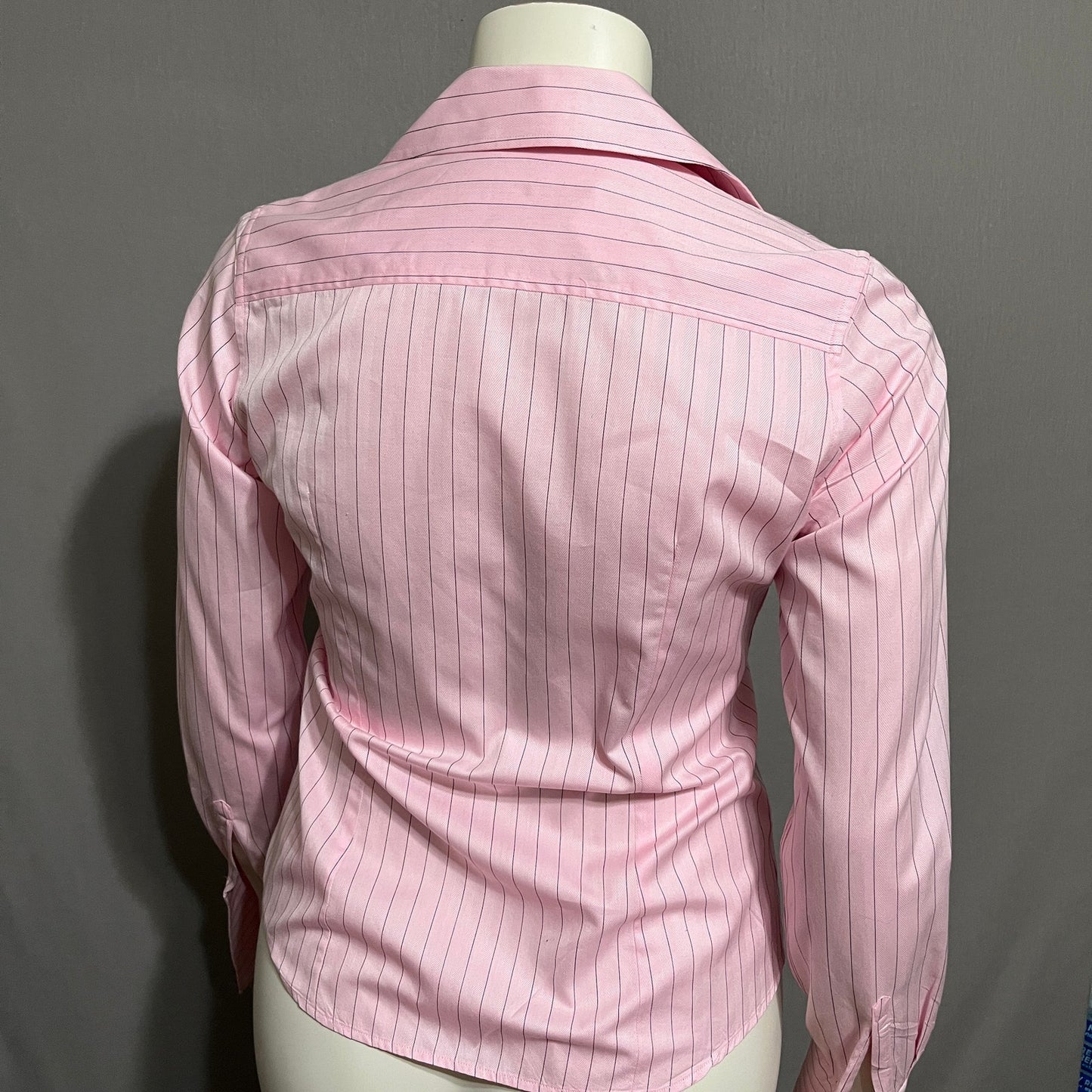 Thomas Pink Women’s Striped Cotton Shirt Long Sleeve Sz-10
