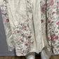 Blue Willis 100% Linen Floral Flare Pleated Skirt Sz-Medium