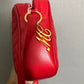 Mark Cross Red Leather Quilted Crossbody Handbag