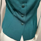 Jones New York Teal Sleeveless Shell Wool Vest Sz-12/ Medium