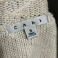 Cabi Textured Cream & Navy Sweater Sz-Small