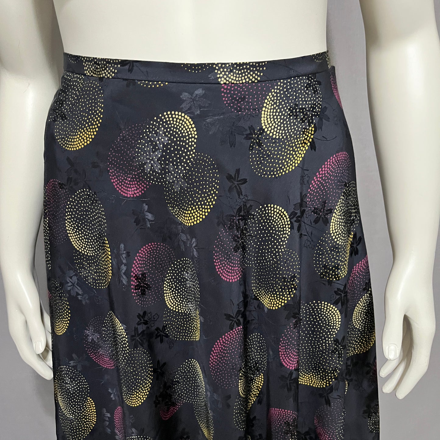 Jones New York Black and Gold A-Line Skirt