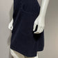 Eddie Bauer Corduroy 100% Cotton Navy Sleeveless Dress Sz 8 Tall