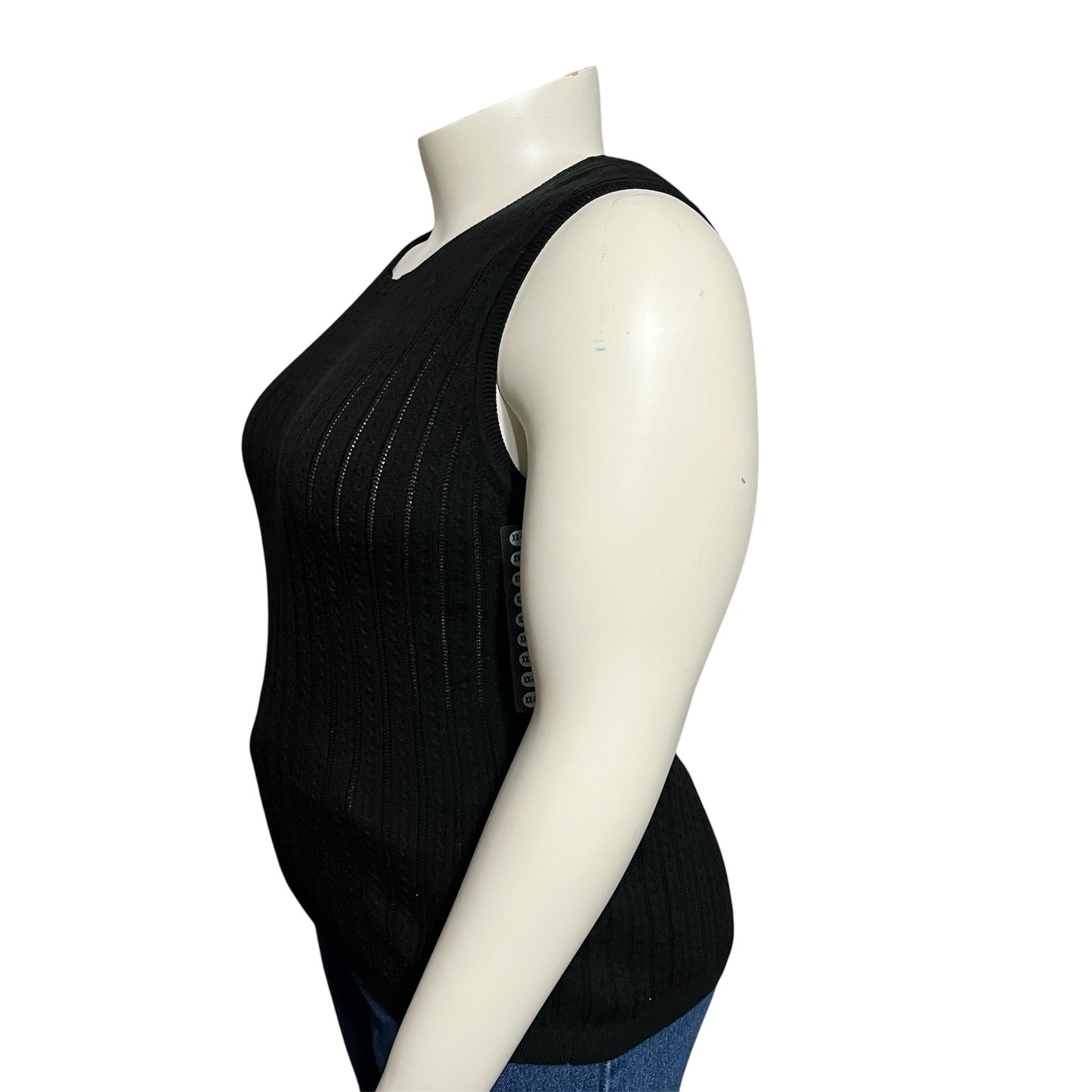 Foxcroft Women’s Shell Sweater Vest 100% Supima Cotton Sz-XXL