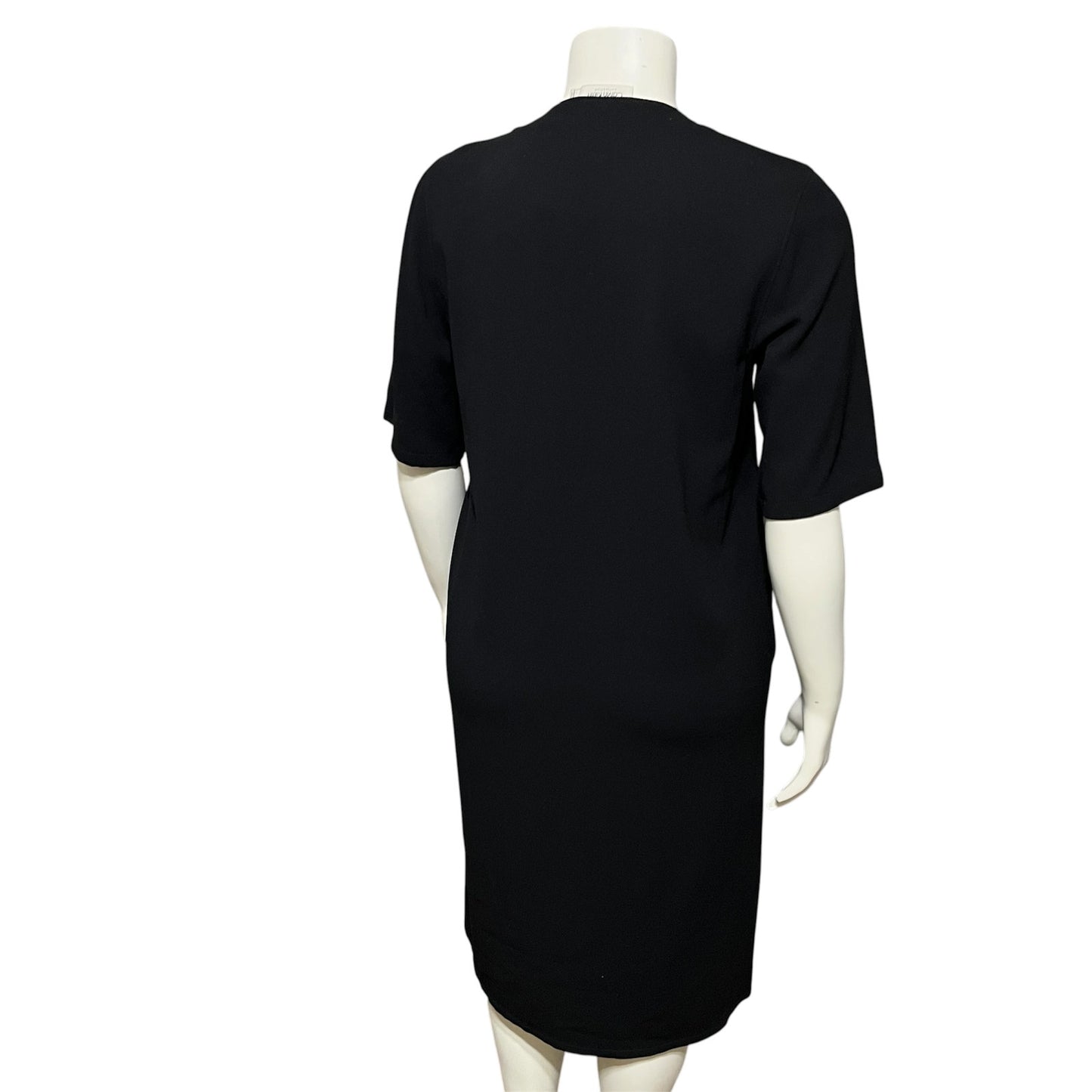 Calvin Klein Women’s Black Shift Dress 100% Wool Career Sz-Medium/Lg