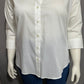 Lady Hathaway White Cotton Button Front Shirt 3/4 Sleeve Sz-XXL