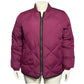 Lands End Pink Puffer Zip Up Bomber Quilted Jacket Sz-XL (18)