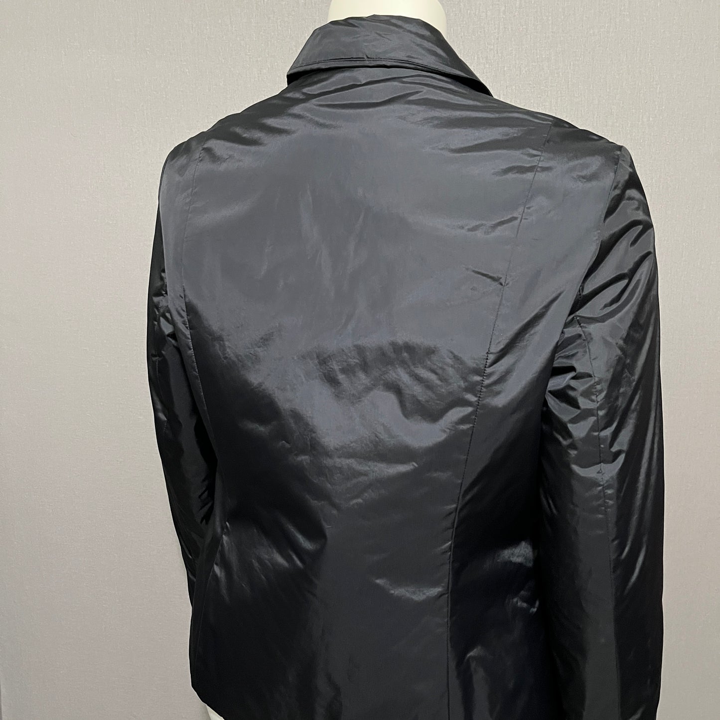 Talbots Black Puffer Button Front Blazer Jacket Sz-14 (Large)