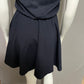 Gap Navy Cotton Racer back Mini Flare Dress Sz-XS