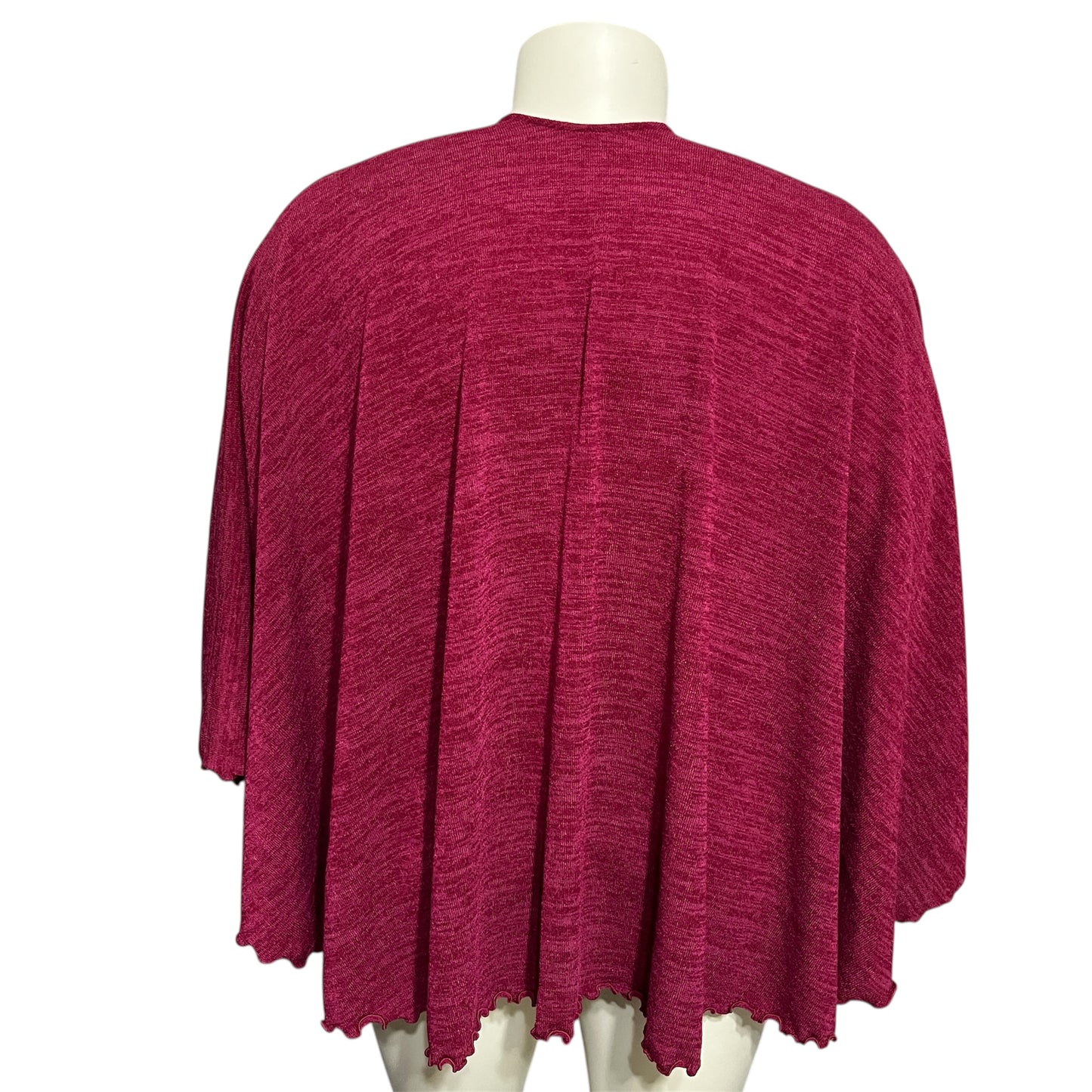 Elegant Women's Pink Poncho Wrap One Size