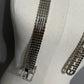 Neiman Marcus Silver Rhinestone Sparkle  Belt Sz-Med/Lg