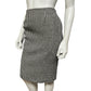 Carlisle Houndstooth Pencil Knee Length Wool Skirt Sz-6