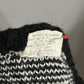 Vintage America Black and White Checkered Sweater