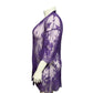 Avid Love Purple Lace Lingerie Robe Sz-2X