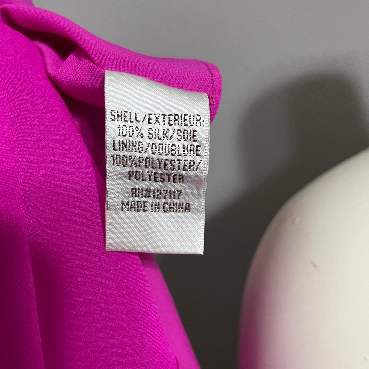Badgley Mischka Women’s Special Occasion 100% Silk Fushia Pink Dress Sz-8