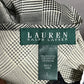 Lauren Ralph Lauren Houndstooth Lace Satin 2 Pc Short Pajama Set Sz-Large