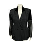 Amelia Toro Cinched Pinstriped Wool Linen Blazer Sz-10