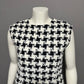 Vintage Houndstooth Tweed Houndstooth Print Dress Sz-10/12 (Large)