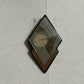 Vintage Geometric Brooch in Earth Tones