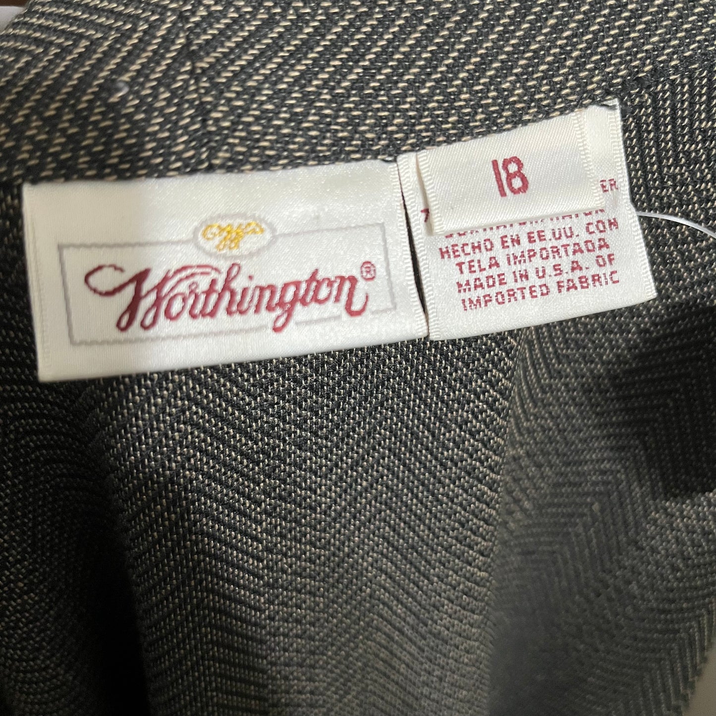 Worthington Herringbone Dress/Duster Sz-18