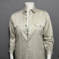 Lands End 100% Cotton Button Front Shirt Long Duster Sz-!2