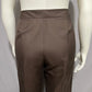 Kate Hill Chocolate Silk Cotton Trousers Career Pant Sz-16