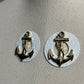 Gold Anchor Earrings