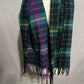 Vintage Gap Green Plaid 100% Lambswool Unisex Italy Scarf