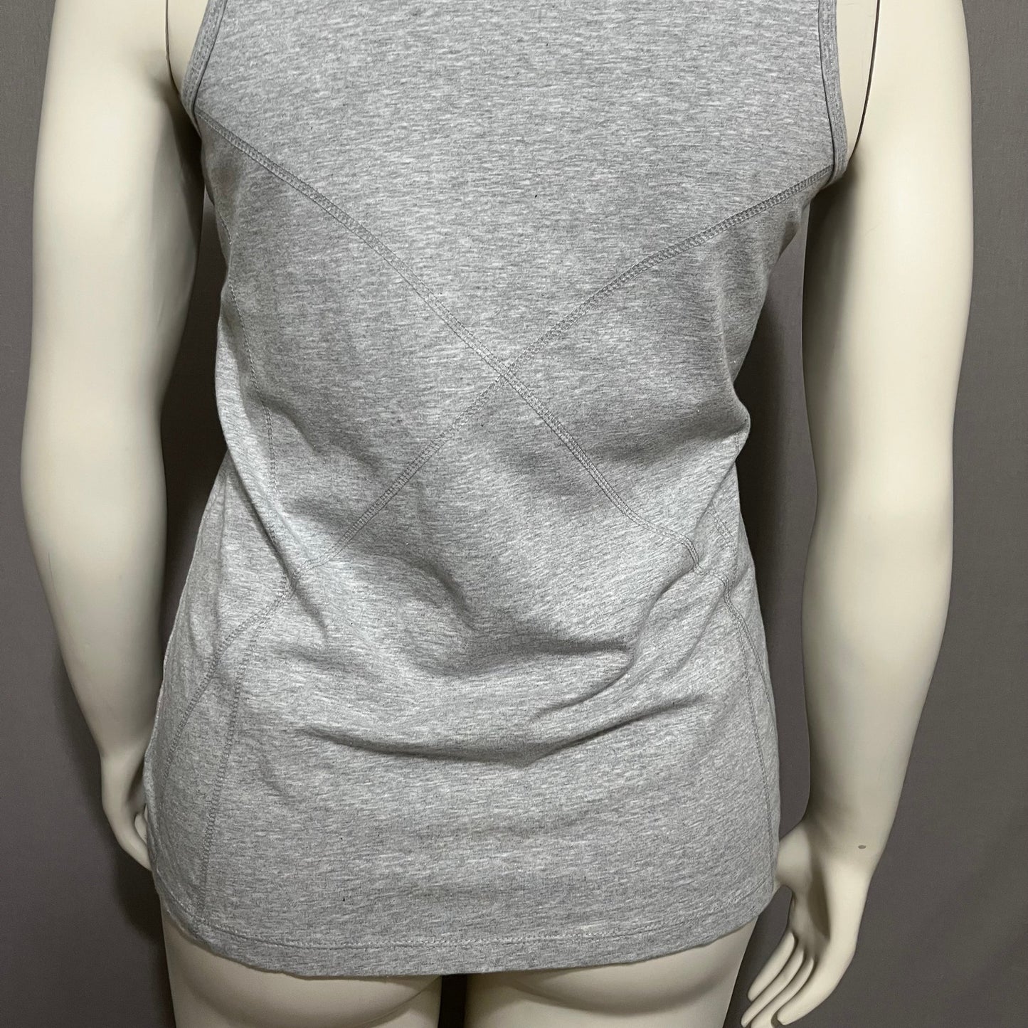 Athletic Works Gray Fitness Cotton Workout Tank Top Sz-Large