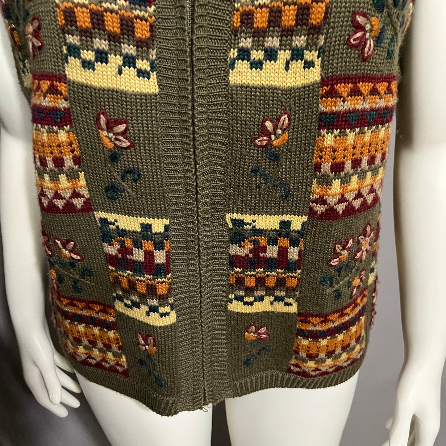 Koret Country Classics Olive Knit Vest