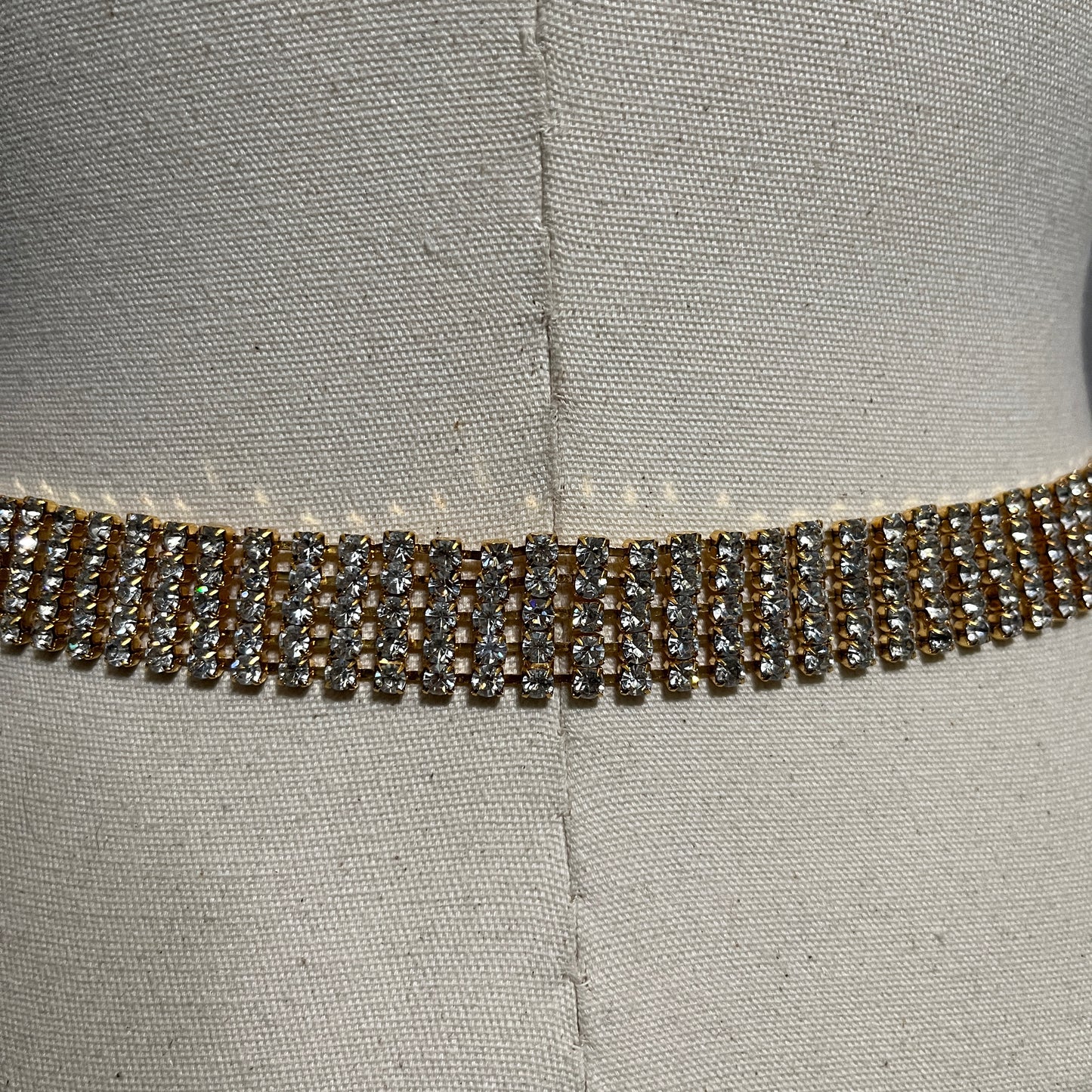 Neiman Marcus Gold Rhinestone Bling Belt