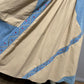 Vintage 80s Suzelle Denim Cotton Tan Pleated Drop Waist Maxi Skirt Sz-12