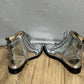 Schutz Silver Metallic Combat Ankle Boots Sz-8