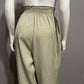 Eileen Fisher Taupe 100% Silk High Waist Pleated Trousers Sz-2