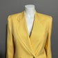Talbots Banana Yellow Double Breasted Blazer Sz-4P